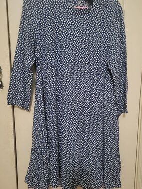 h&m denim flower dress denim flower print mini dress